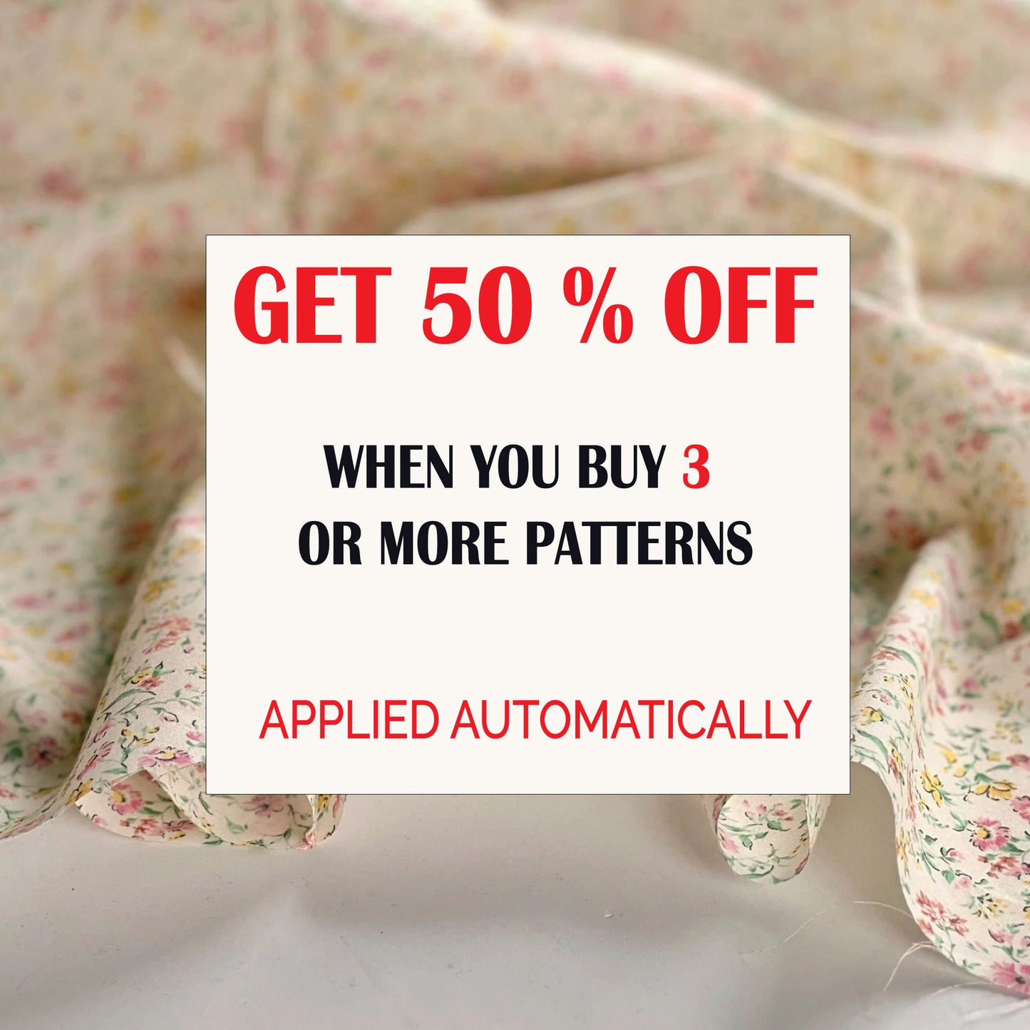 discount buy 3 get 50 % off