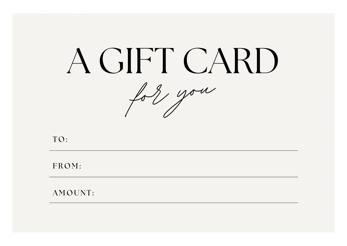 Virtual gift card