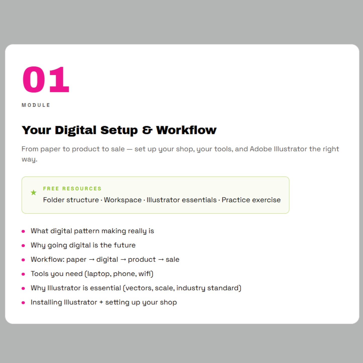 SEWING GOES DIGITAL - FULL PROGRAM
