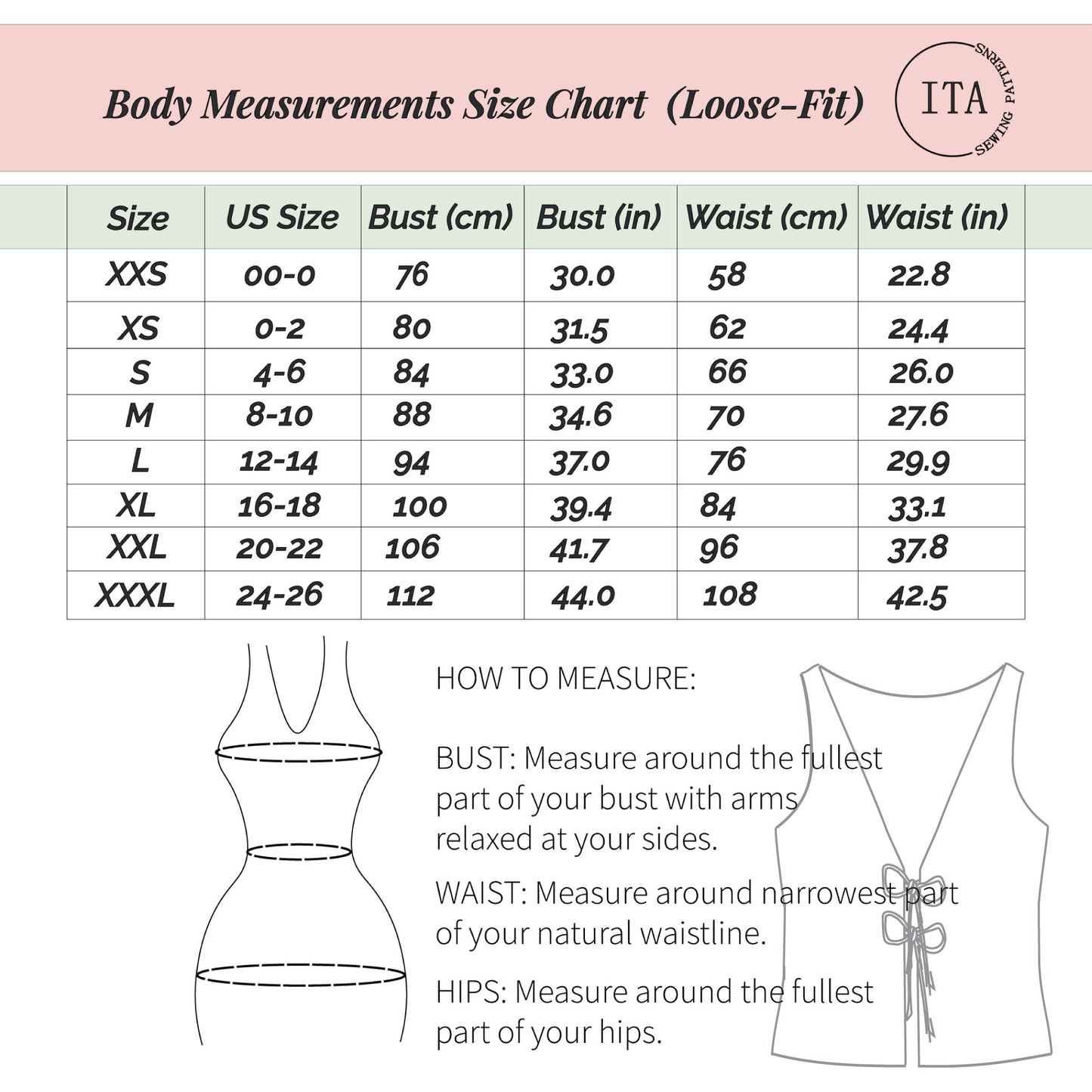 Pixie Top minimalist sewing pattern with video tutorial, reversible design, no serger required.