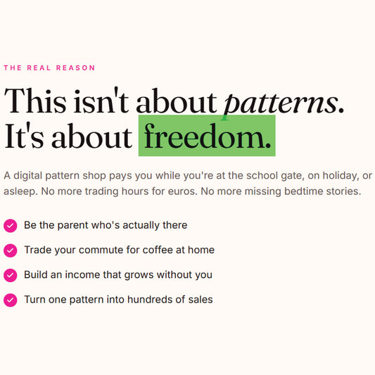 Digital sewing pattern shop pays you while you sleep it gives you freedom.