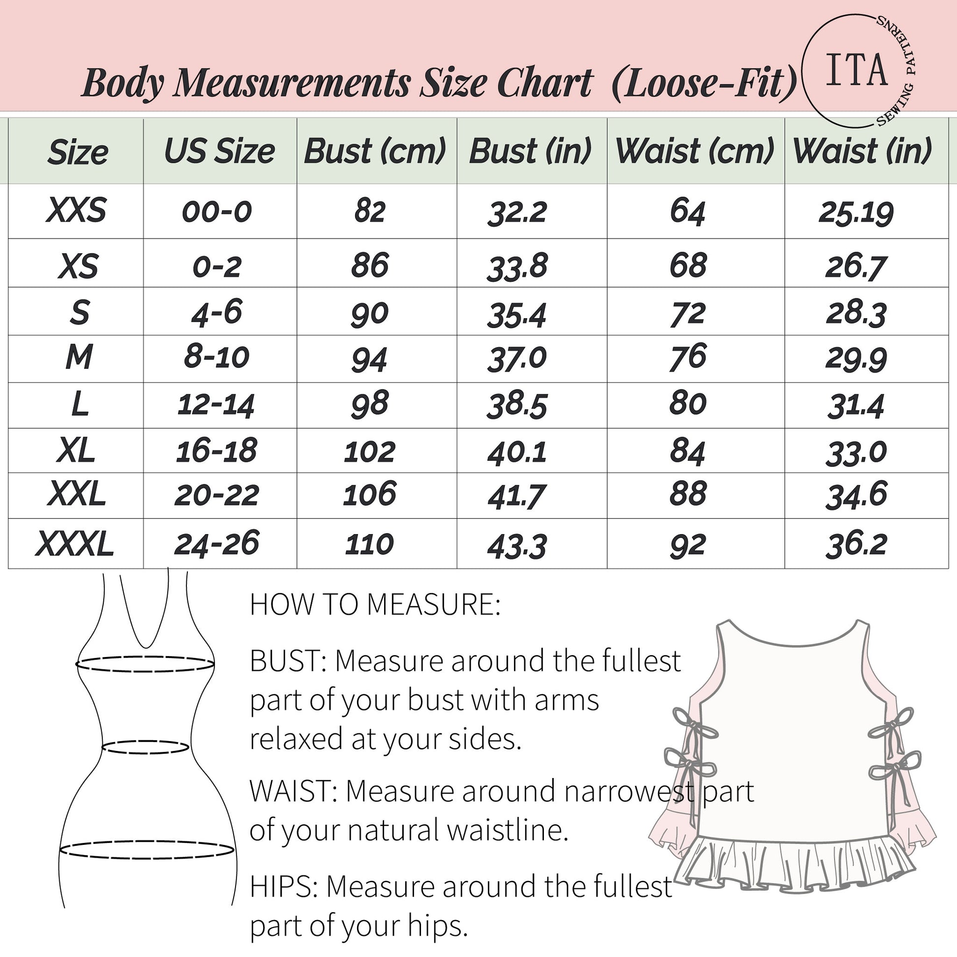 Lila Ruffle Side Tie Top sewing pattern, beginner project with clean finishes and adjustable ties.