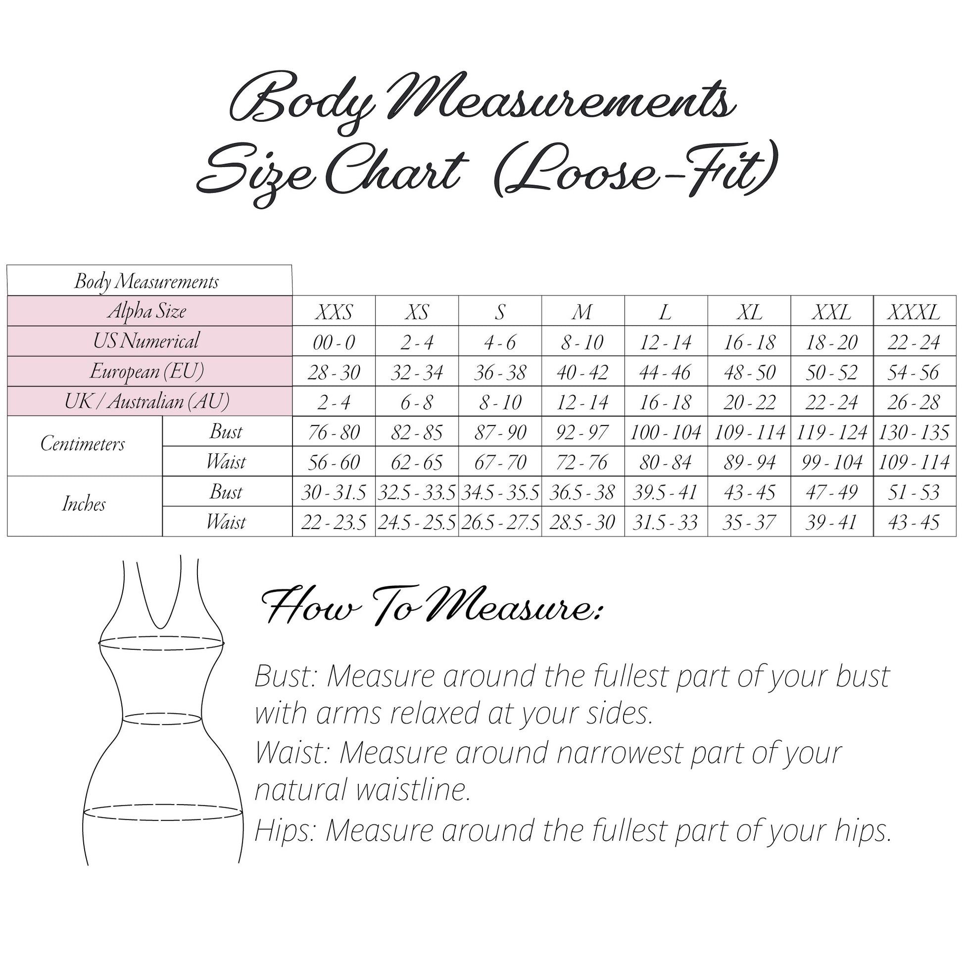 Size chart beginner sewing pattern Lani front tie top