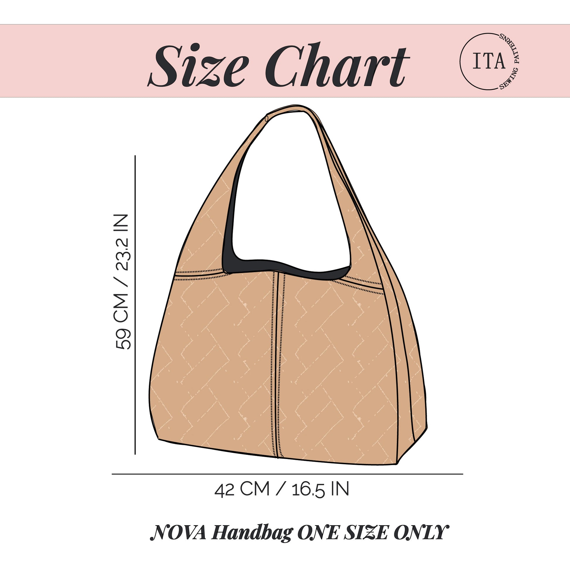 Sewing pattern bag easy beginner diy project