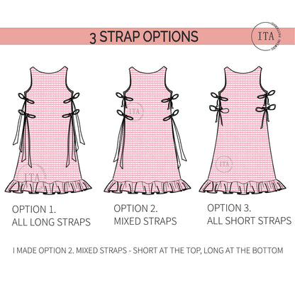 3 strap options for dress