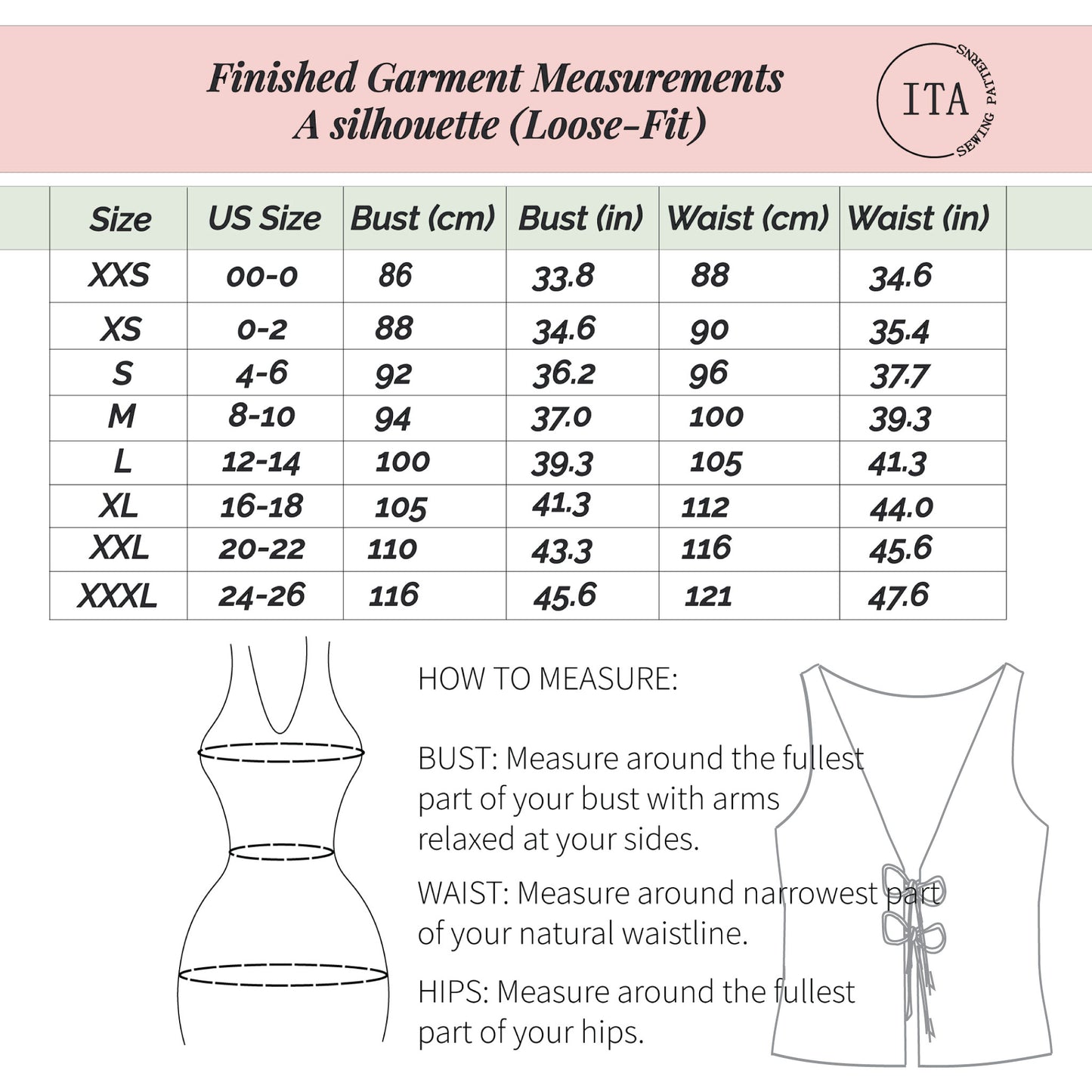 Lani front tie top PDF sewing pattern, easy sleeveless summer top for beginners.