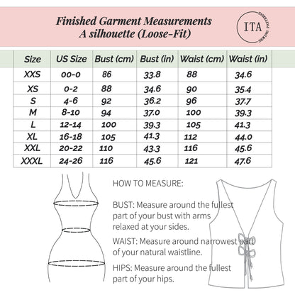 Lani front tie top PDF sewing pattern, easy sleeveless summer top for beginners.